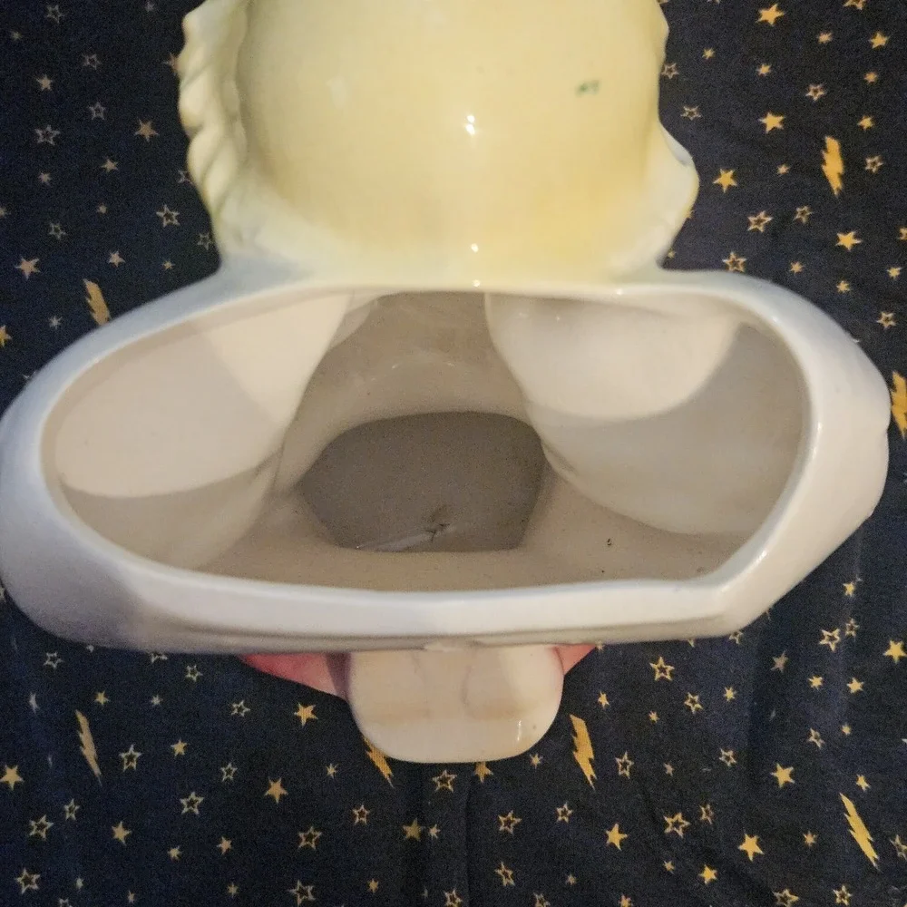 Vintage Pink‎ Praying Angel Wall Pocket Planter Vase Ceramic 8